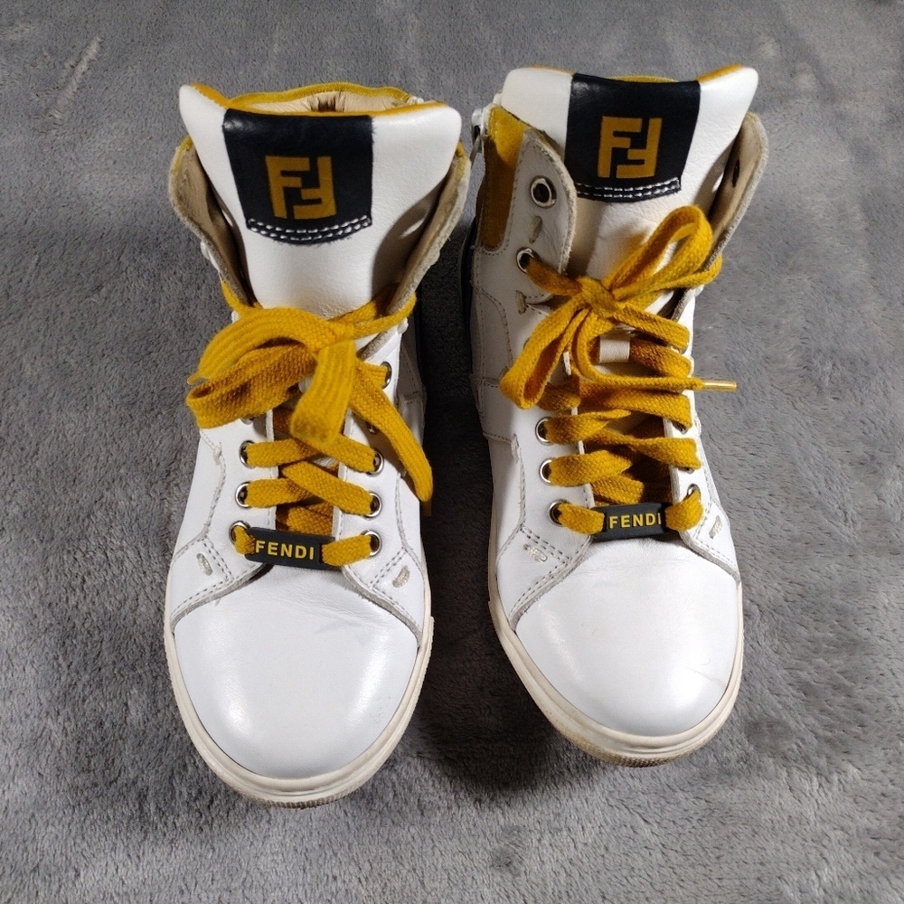 Fendi Kids High Top Sneakers Size 33 US 1.5